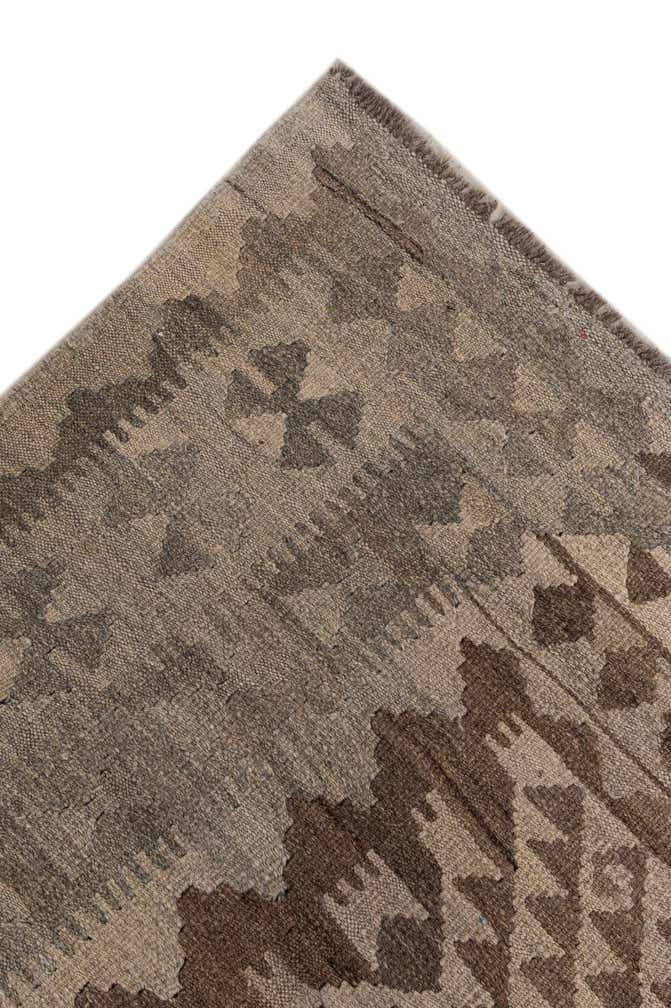 6' 6 x 10' 3 Hand Woven Kilim Maymana Wool Rug