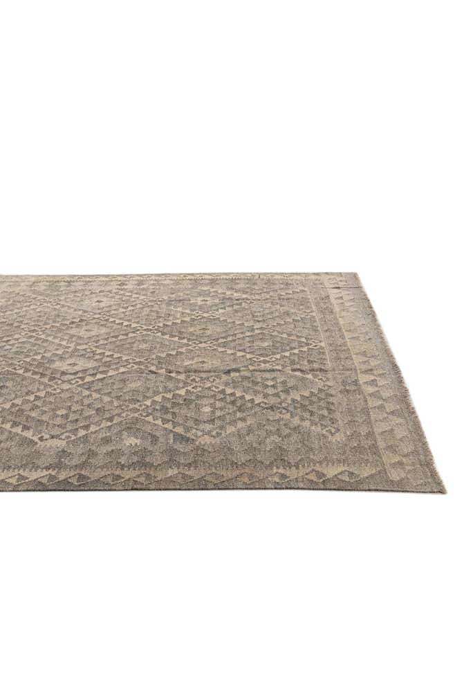 6' 6 x 10' Hand Woven Kilim Maymana Wool Rug