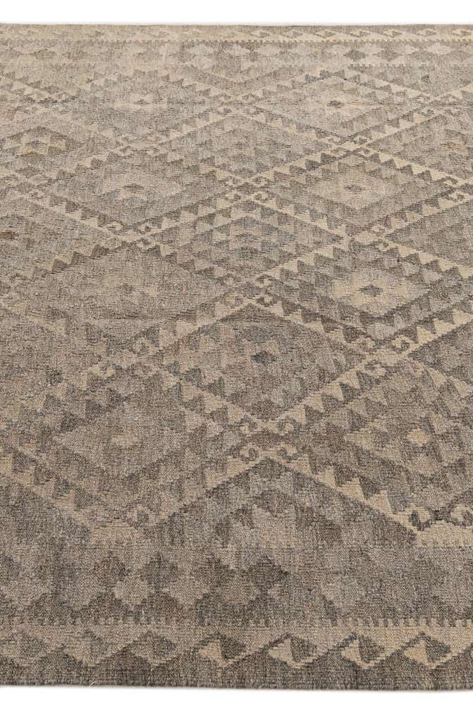 6' 6 x 10' Hand Woven Kilim Maymana Wool Rug