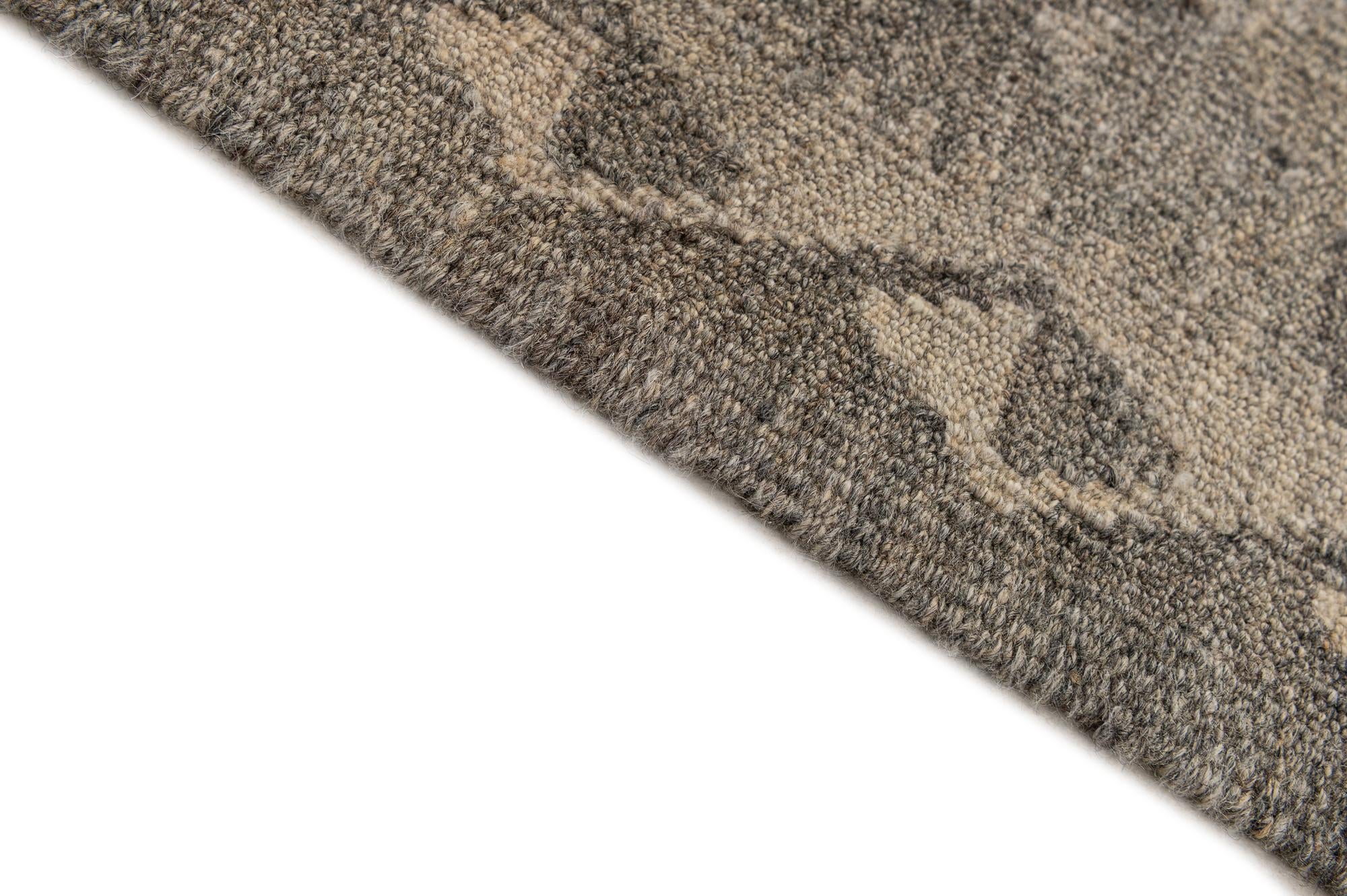 6' 6 x 10' Hand Woven Kilim Maymana Wool Rug