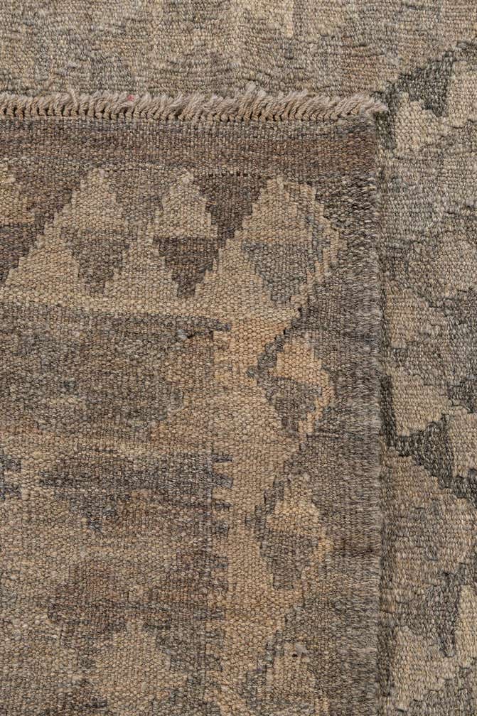 6' 6 x 10' Hand Woven Kilim Maymana Wool Rug