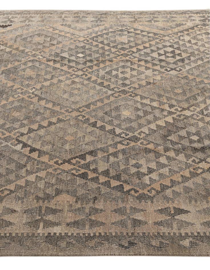 Detail image of 6' 10 x 10' 2  Hand Woven Kilim Maymana Wool Rug