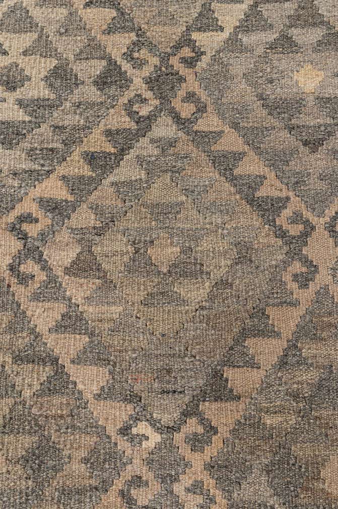 6' 10 x 10' 2 Hand Woven Kilim Maymana Wool Rug