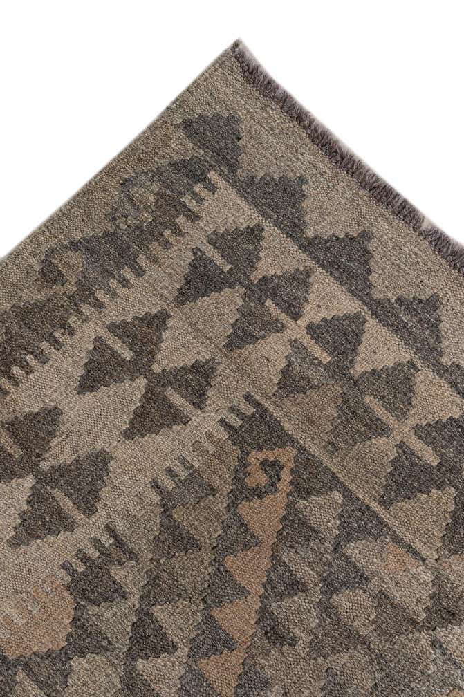 6' 10 x 10' 2 Hand Woven Kilim Maymana Wool Rug