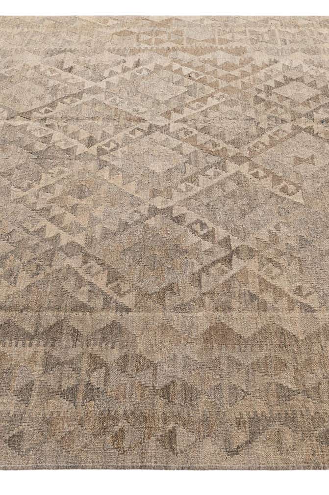 6' 8 x 10' Hand Woven Kilim Maymana Wool Rug