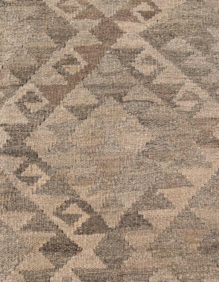 Detail image of 6' 8 x 10'  Hand Woven Kilim Maymana Wool Rug