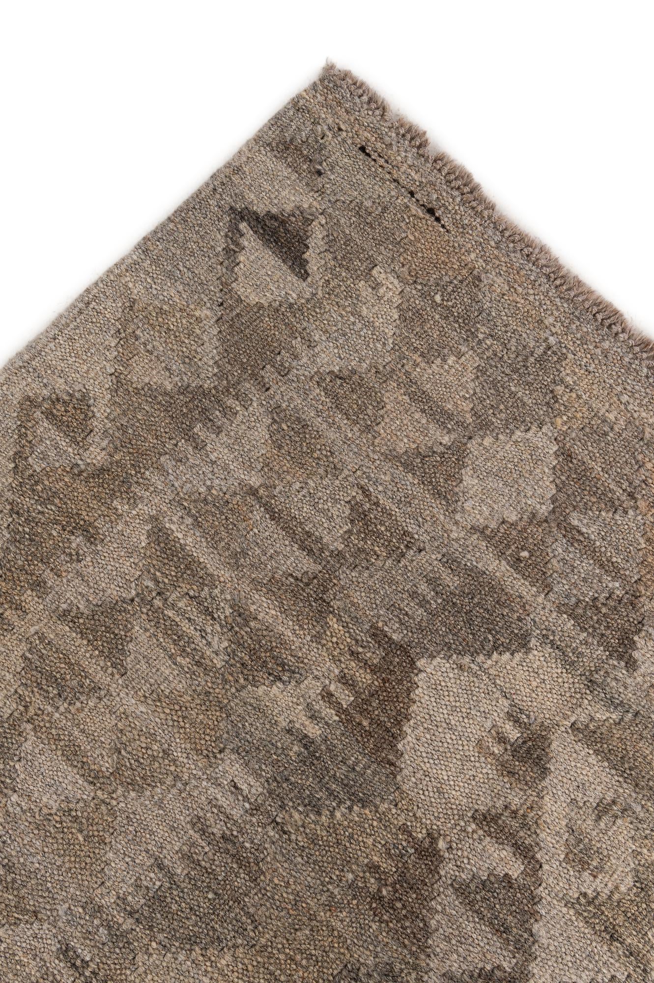 6' 8 x 10' Hand Woven Kilim Maymana Wool Rug