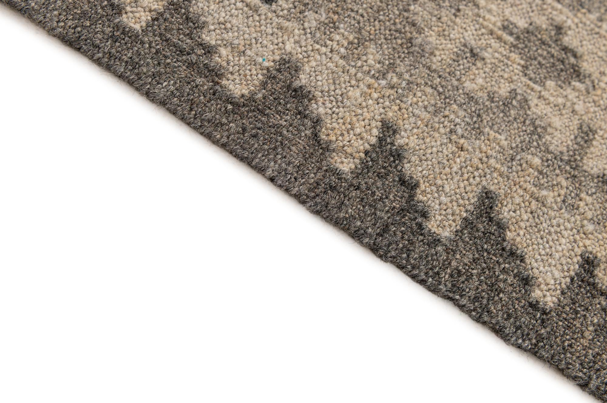 6' 9 x 10' 1 Hand Woven Kilim Maymana Wool Rug