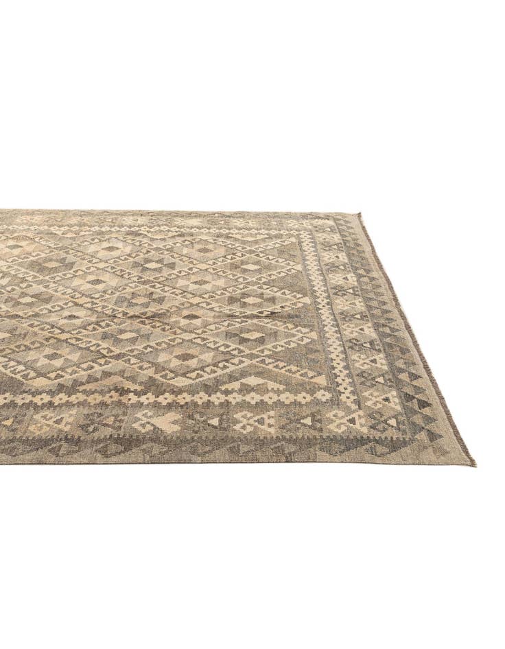 Detail image of 6' 9 x 9' 5  Hand Woven Kilim Maymana Wool Rug