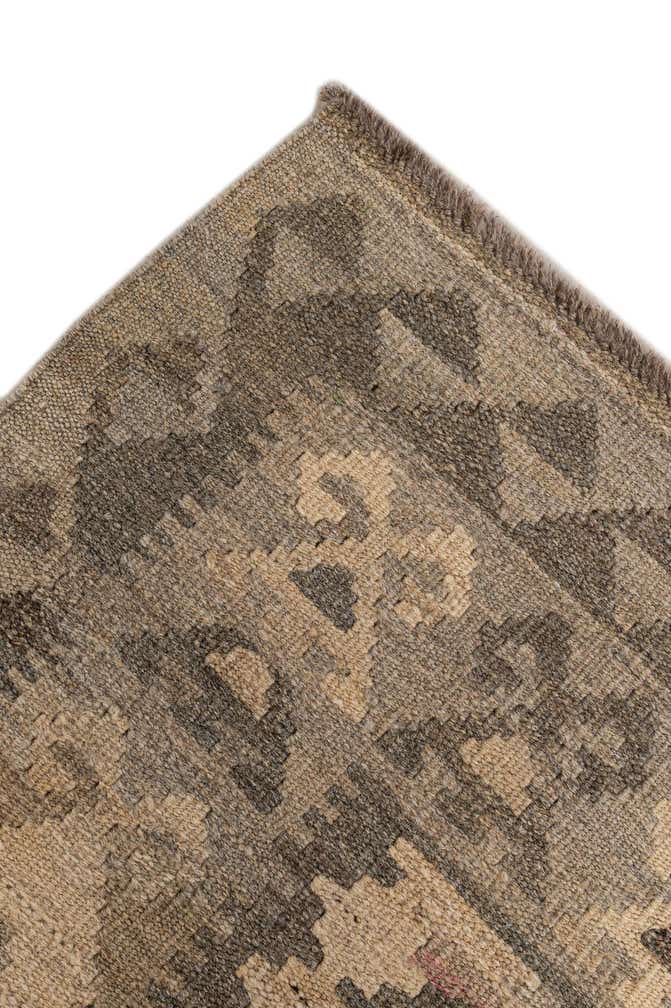 6' 9 x 9' 5 Hand Woven Kilim Maymana Wool Rug