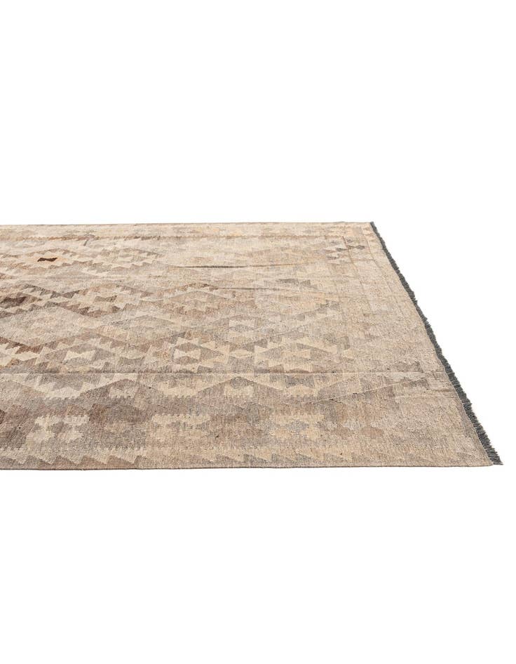 Detail image of 7' 4 x 9' 5  Hand Woven Kilim Maymana Wool Rug