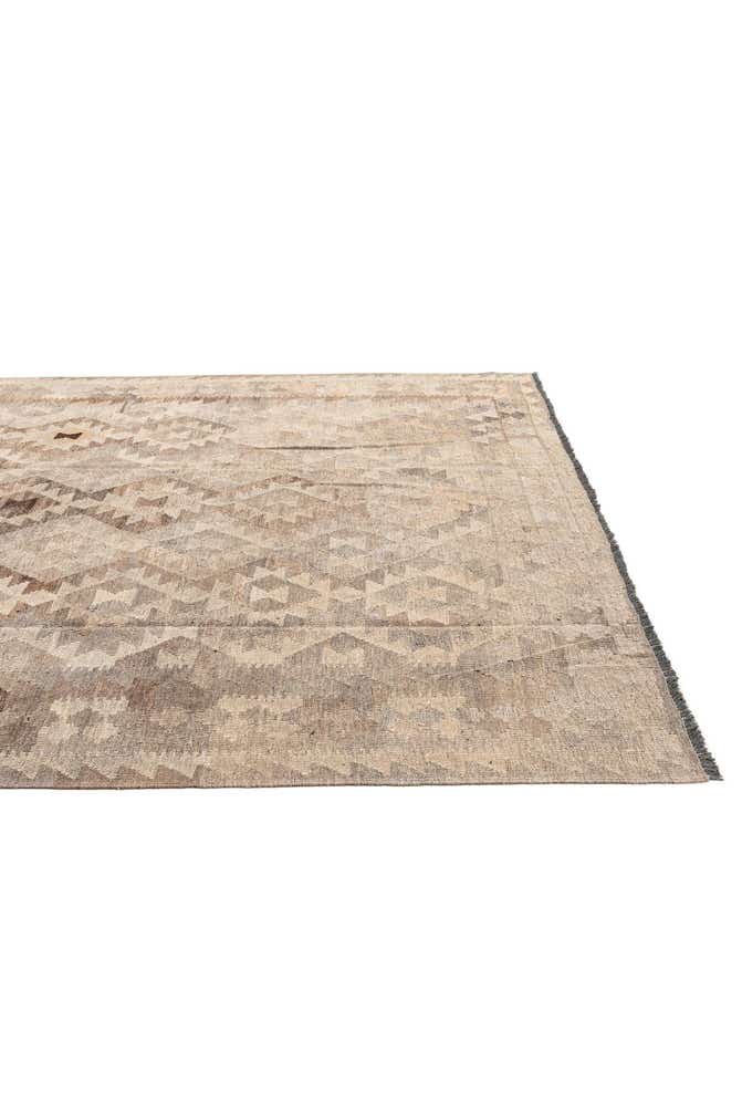 7' 4 x 9' 5 Hand Woven Kilim Maymana Wool Rug