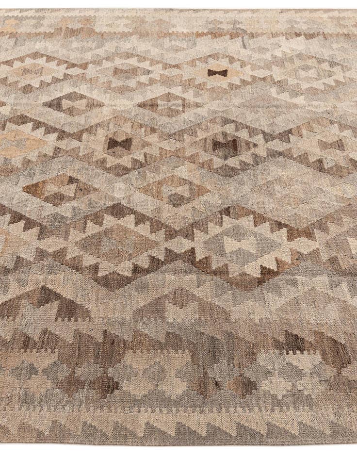 Detail image of 7' 4 x 9' 5  Hand Woven Kilim Maymana Wool Rug