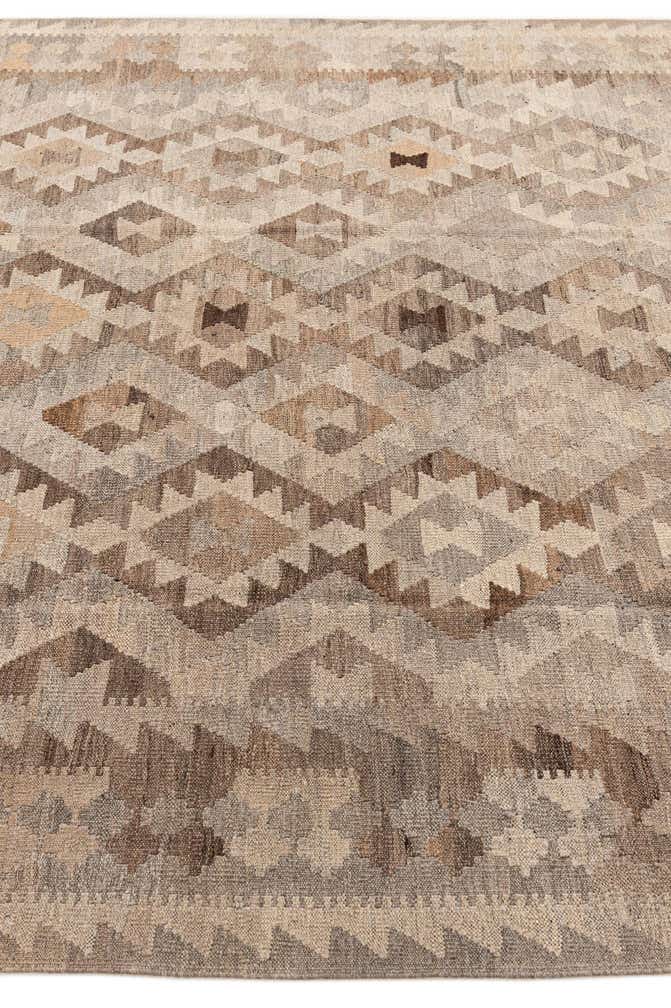 7' 4 x 9' 5 Hand Woven Kilim Maymana Wool Rug