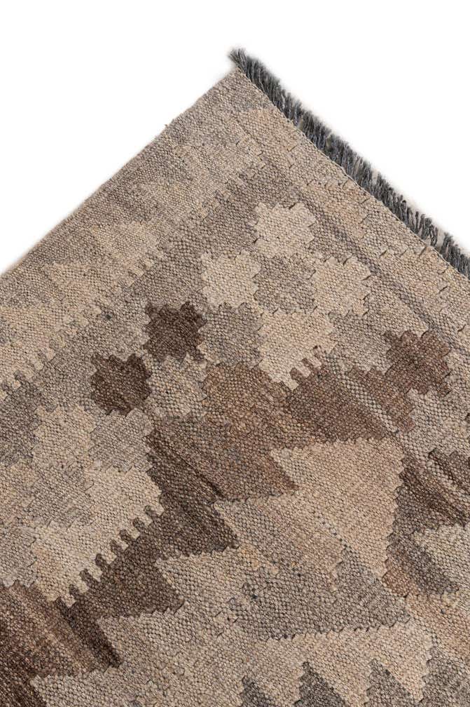 7' 4 x 9' 5 Hand Woven Kilim Maymana Wool Rug