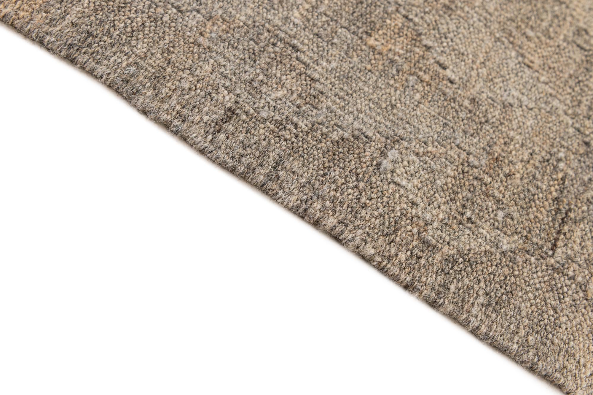 6' 10 x 9' 5 Hand Woven Kilim Maymana Wool Rug