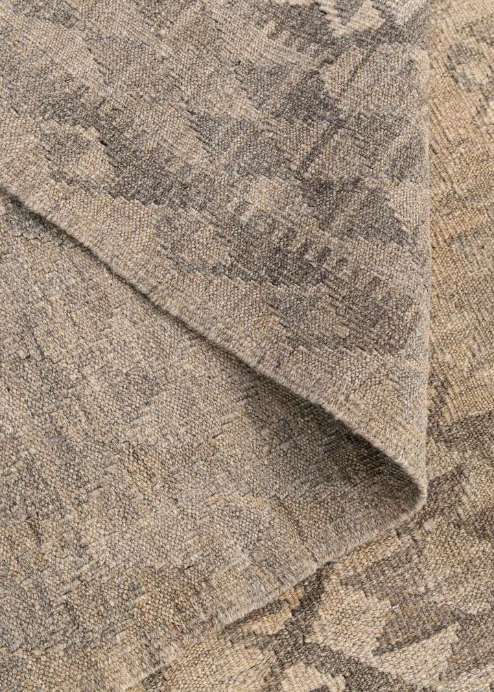 6' 10 x 9' 5 Hand Woven Kilim Maymana Wool Rug