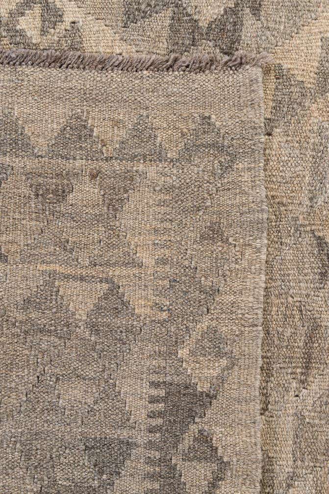 6' 10 x 9' 5 Hand Woven Kilim Maymana Wool Rug
