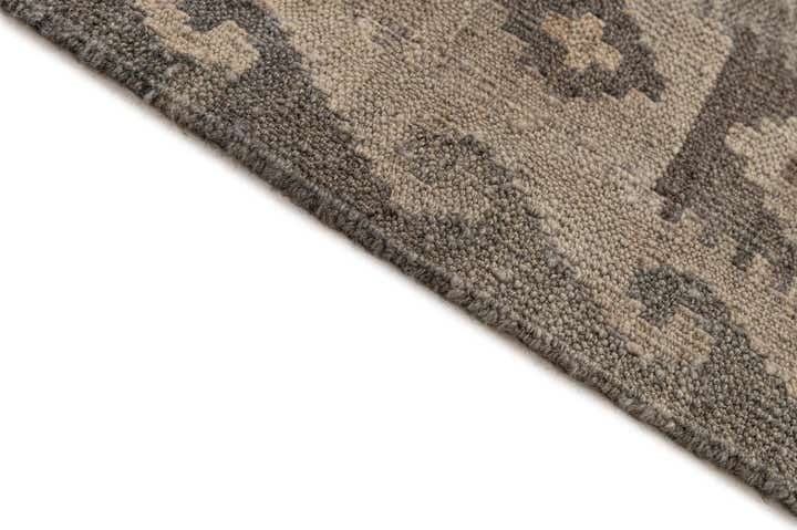 7' x 9' 7 Hand Woven Kilim Maymana Wool Rug