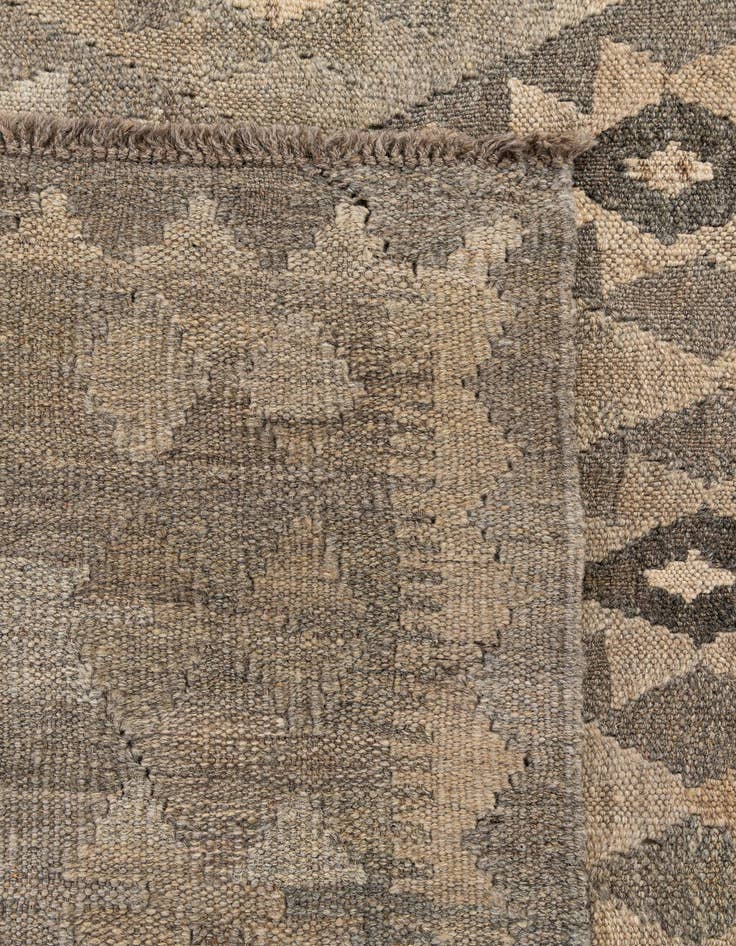 Detail image of 7' x 9' 8  Hand Woven Kilim Maymana Wool Rug