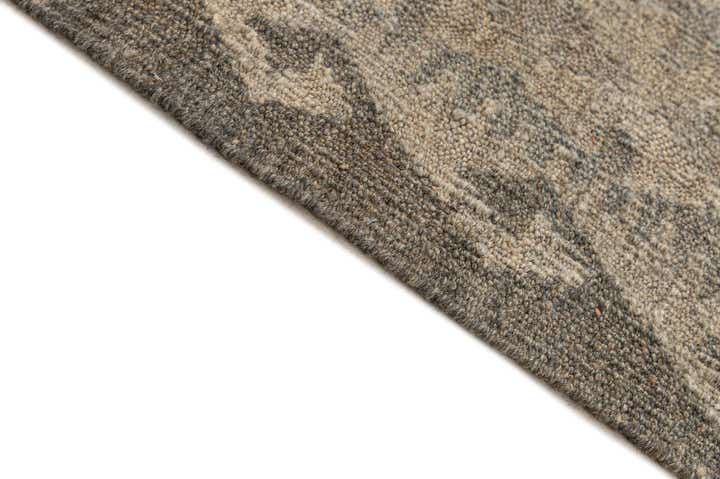 6' 11 x 9' 8 Hand Woven Kilim Maymana Wool Rug