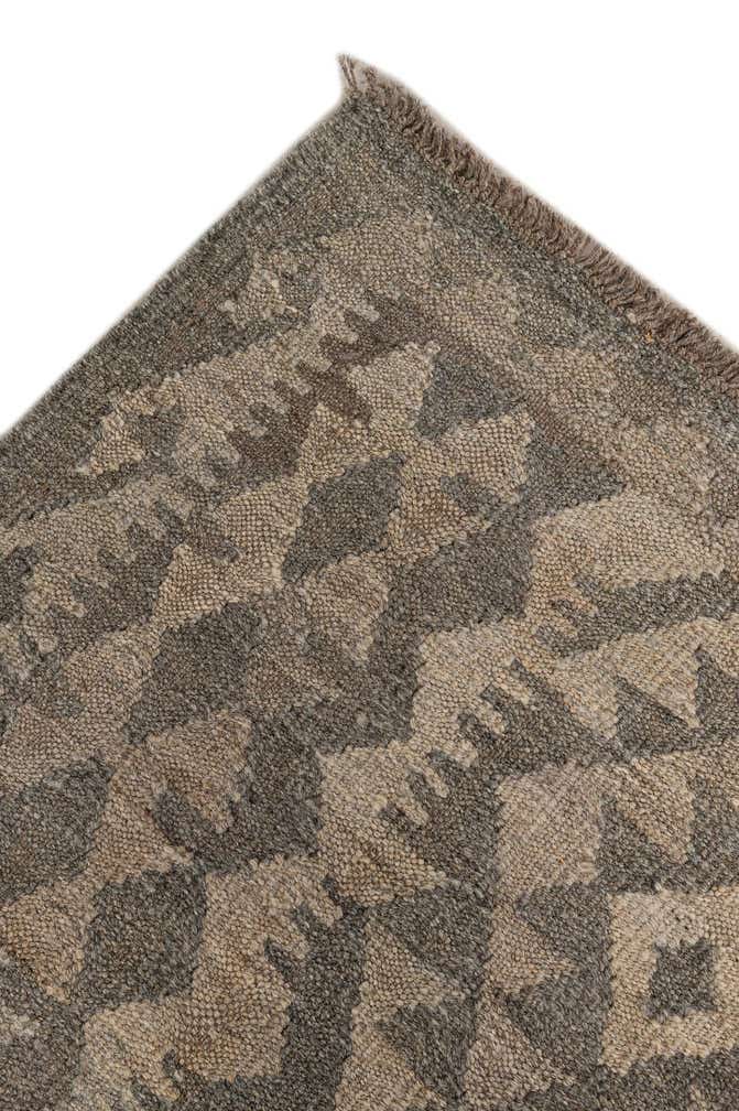 6' 11 x 9' 8 Hand Woven Kilim Maymana Wool Rug