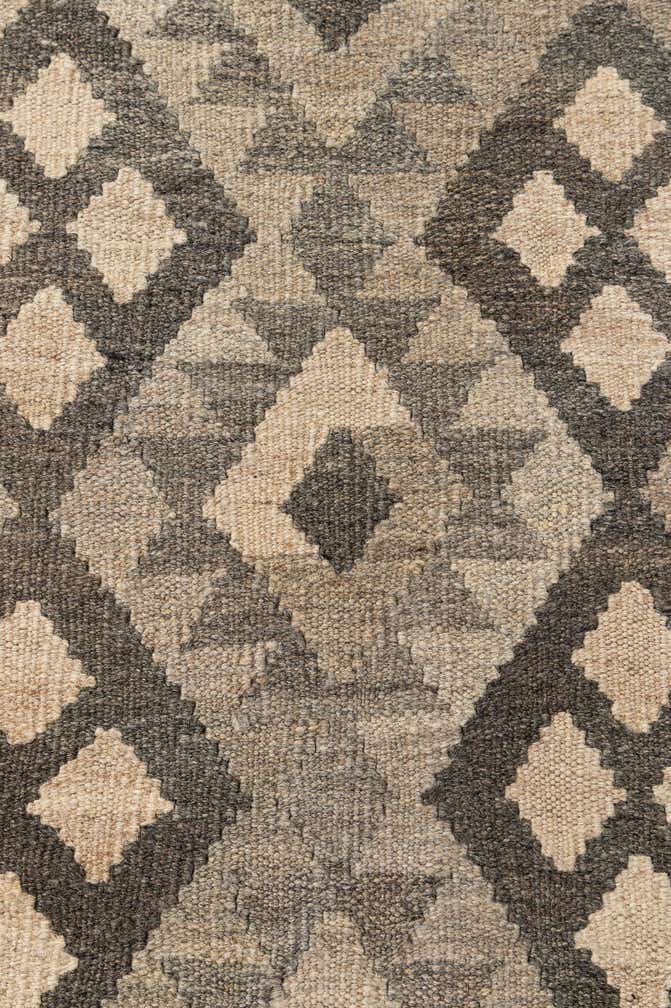 7' 1 x 9' 7 Hand Woven Kilim Maymana Wool Rug