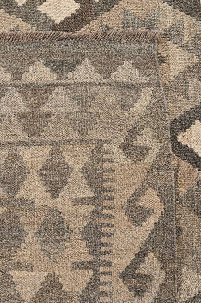 7' 1 x 9' 7 Hand Woven Kilim Maymana Wool Rug