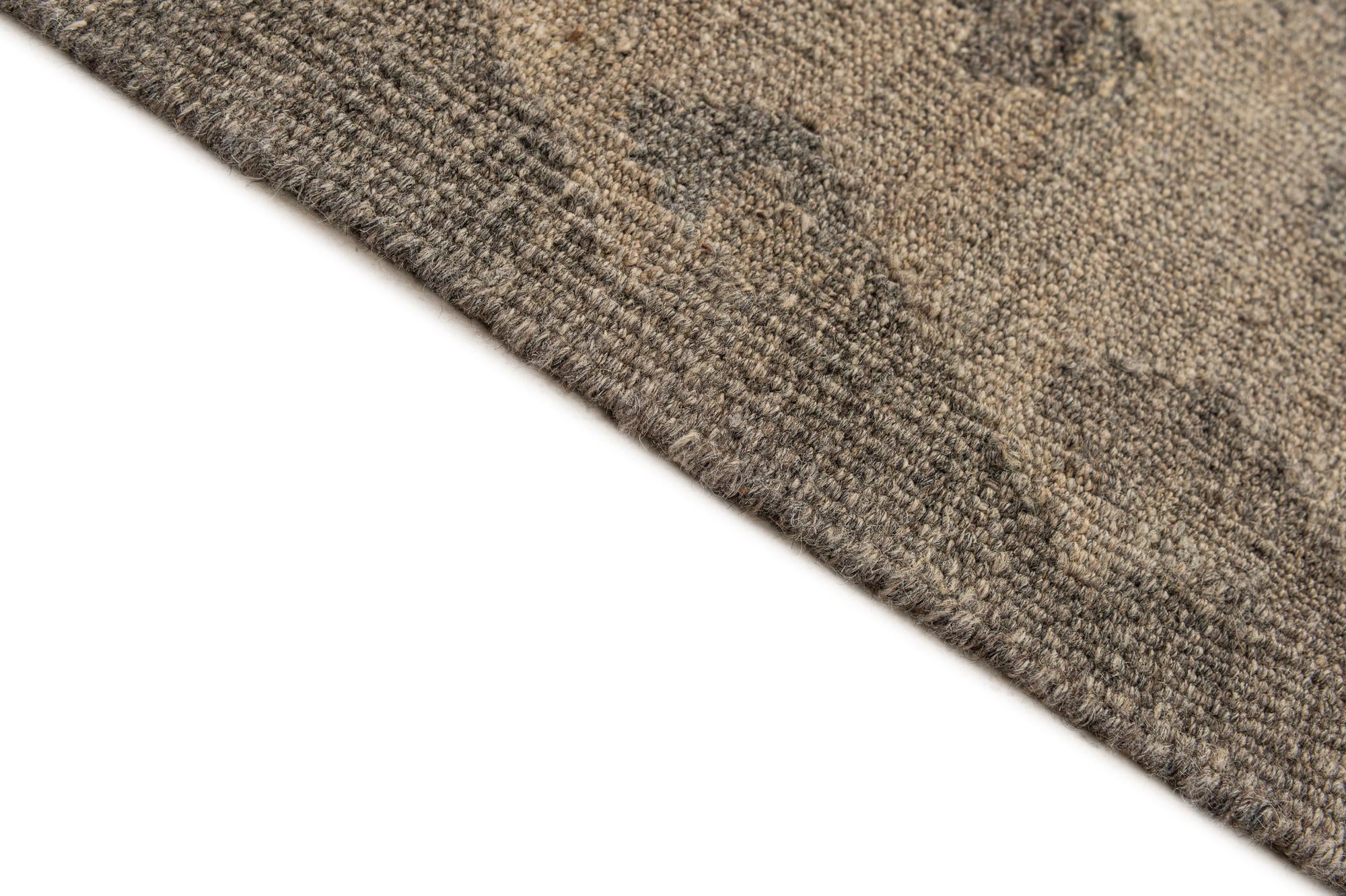 6' 8 x 9' 8 Hand Woven Kilim Maymana Wool Rug