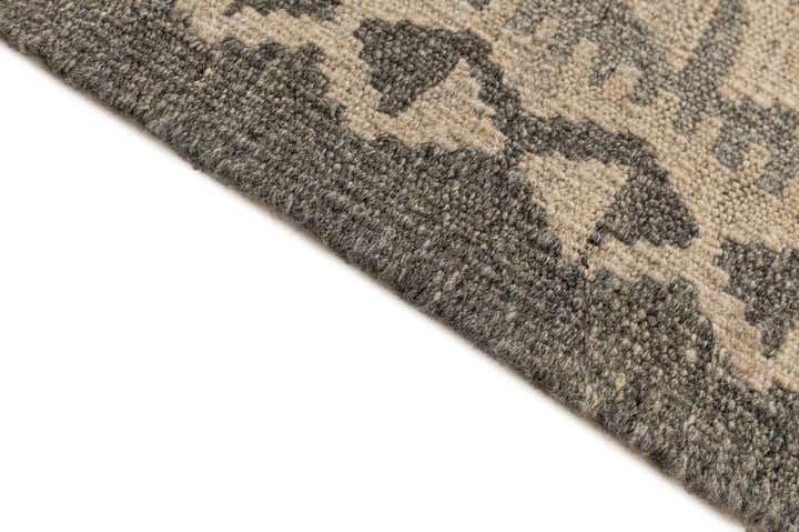 6' 11 x 9' 7 Hand Woven Kilim Maymana Wool Rug