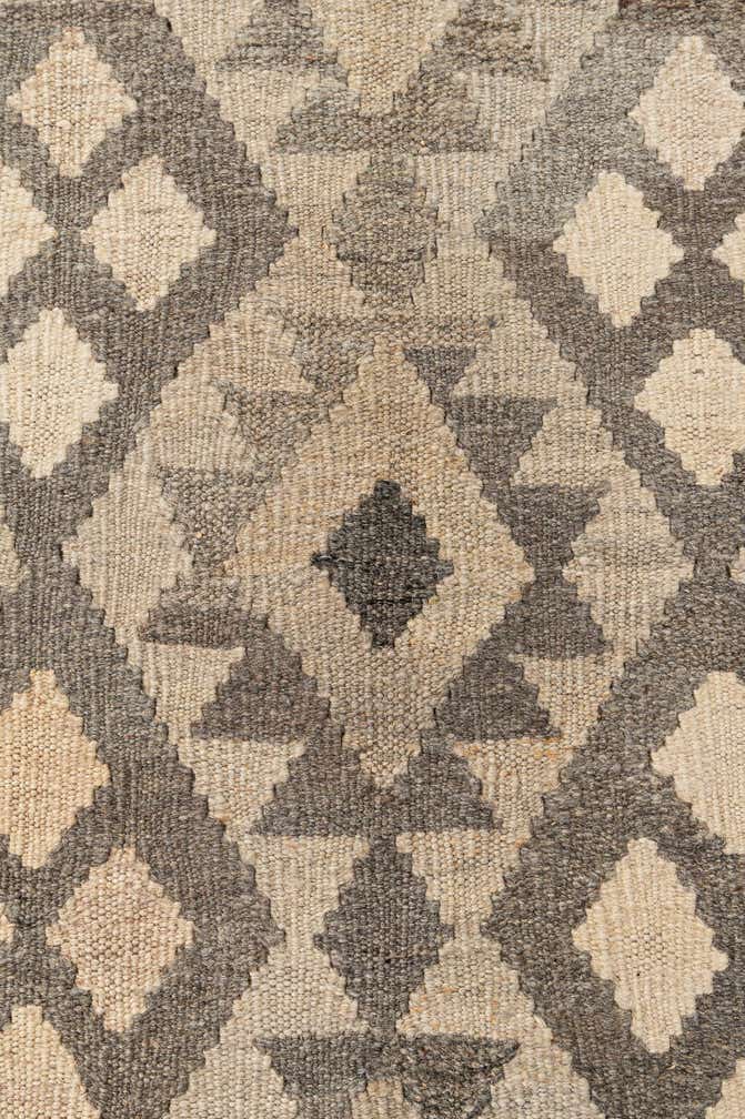 6' 8 x 9' 8 Hand Woven Kilim Maymana Wool Rug