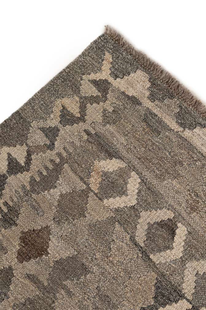 6' 8 x 9' 8 Hand Woven Kilim Maymana Wool Rug