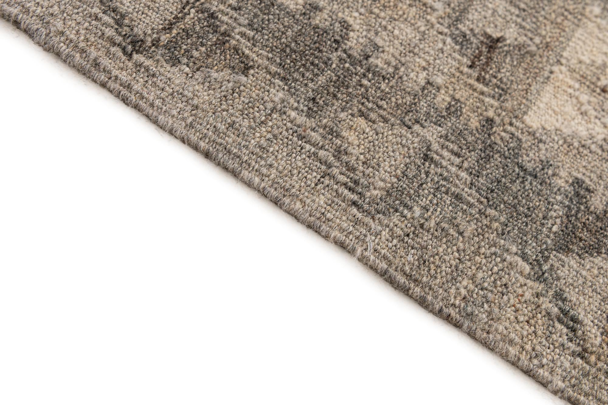 6' 11 x 9' 7 Hand Woven Kilim Maymana Wool Rug