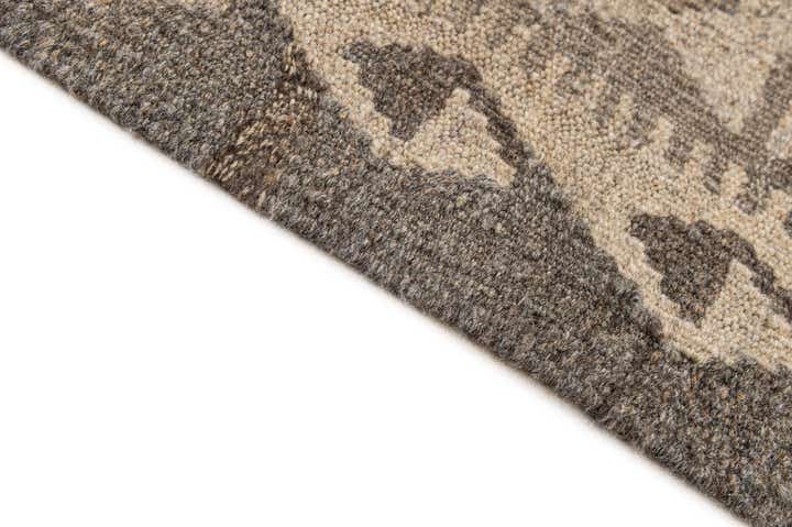 6' 11 x 9' 7 Hand Woven Kilim Maymana Wool Rug