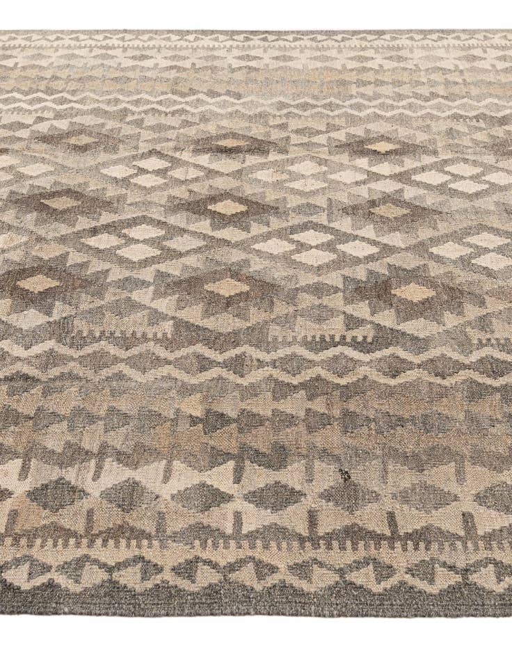 Detail image of 6' 10 x 9' 7  Hand Woven Kilim Maymana Wool Rug