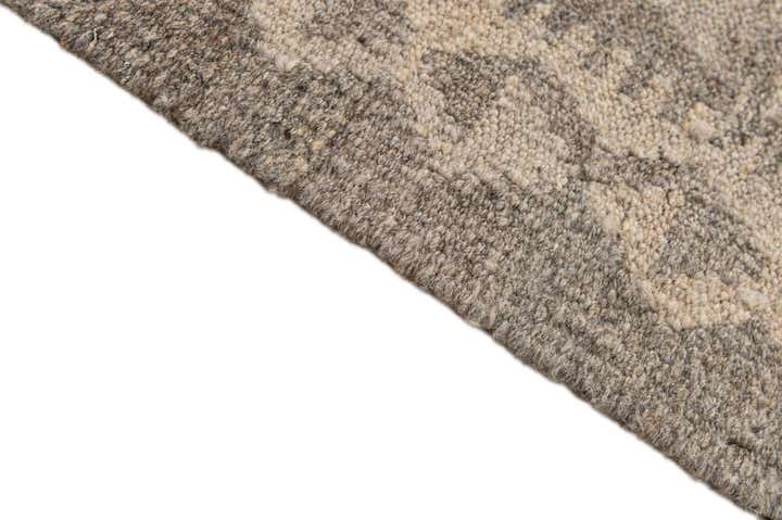 6' 10 x 9' 7 Hand Woven Kilim Maymana Wool Rug