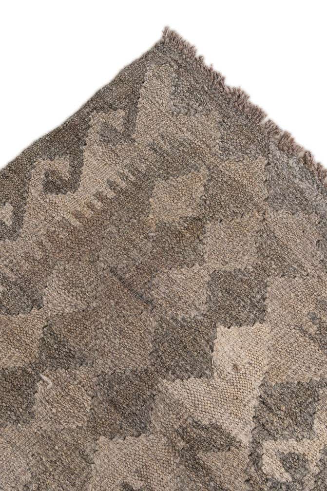 6' 11 x 9' 9 Hand Woven Kilim Maymana Wool Rug