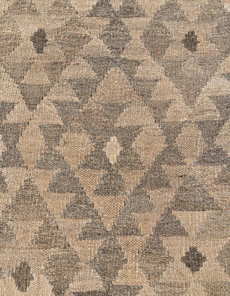 Detail image of 6' 7 x 9' 7  Hand Woven Kilim Maymana Wool Rug