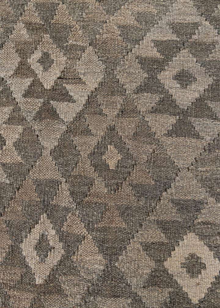 6' 10 x 9' 7 Hand Woven Kilim Maymana Wool Rug