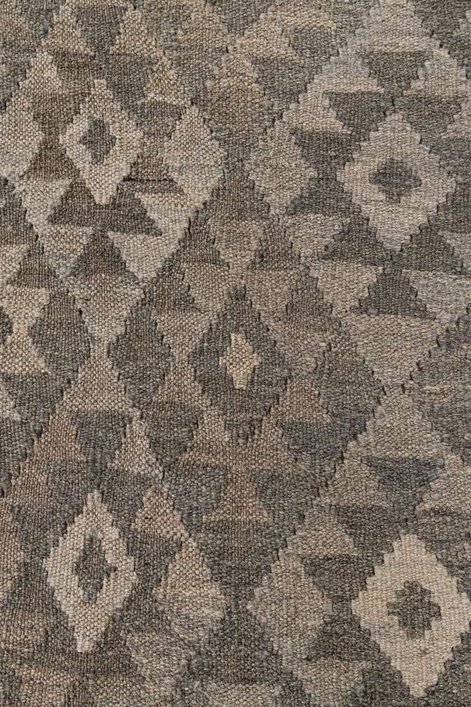 6' 10 x 9' 7 Hand Woven Kilim Maymana Wool Rug