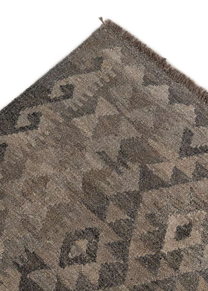 6' 10 x 9' 7 Hand Woven Kilim Maymana Wool Rug