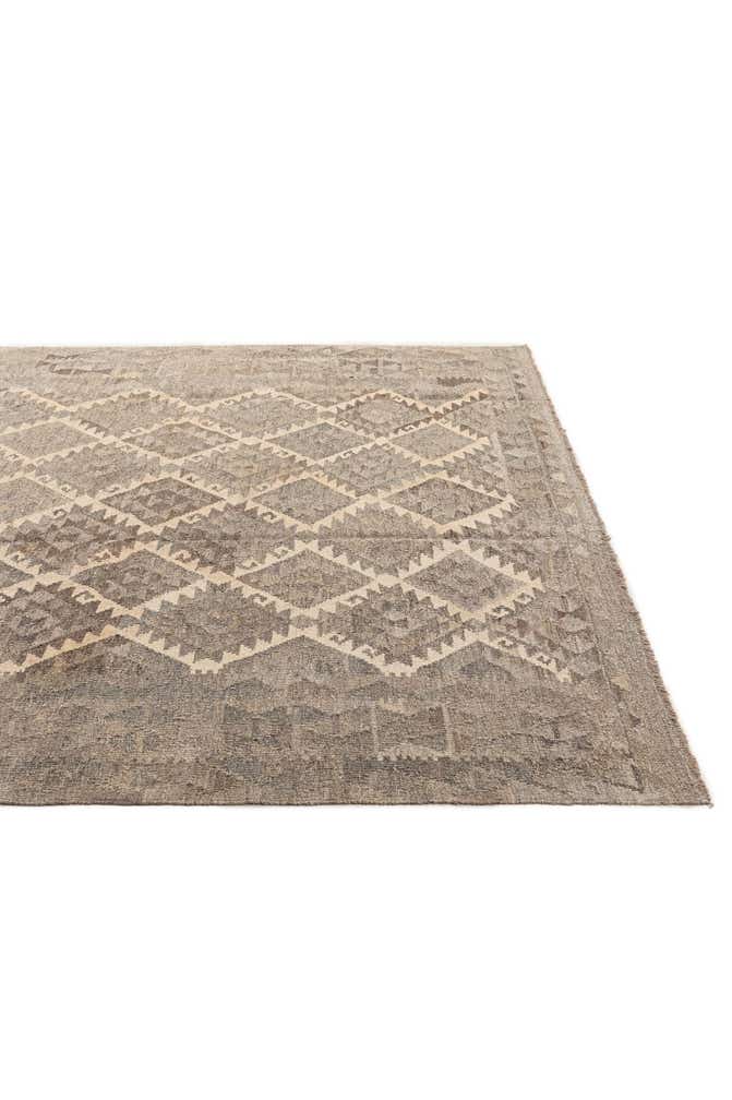 6' 10 x 9' 7 Hand Knotted Kilim Maymana Wool Rug