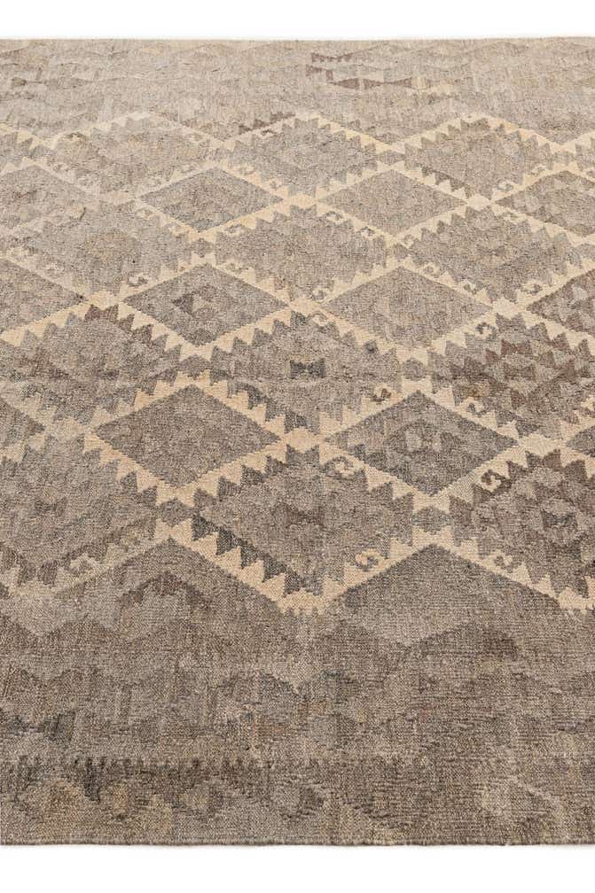 6' 10 x 9' 7 Hand Knotted Kilim Maymana Wool Rug