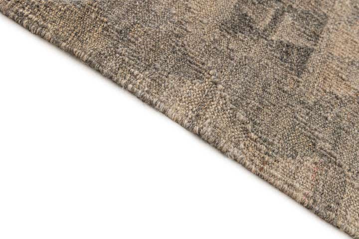 6' 9 x 9' 8 Hand Woven Kilim Maymana Wool Rug