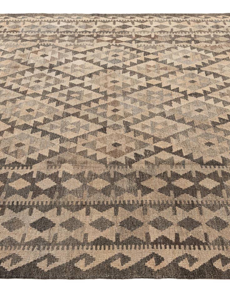 Detail image of 6' 10 x 9' 9  Hand Woven Kilim Maymana Wool Rug