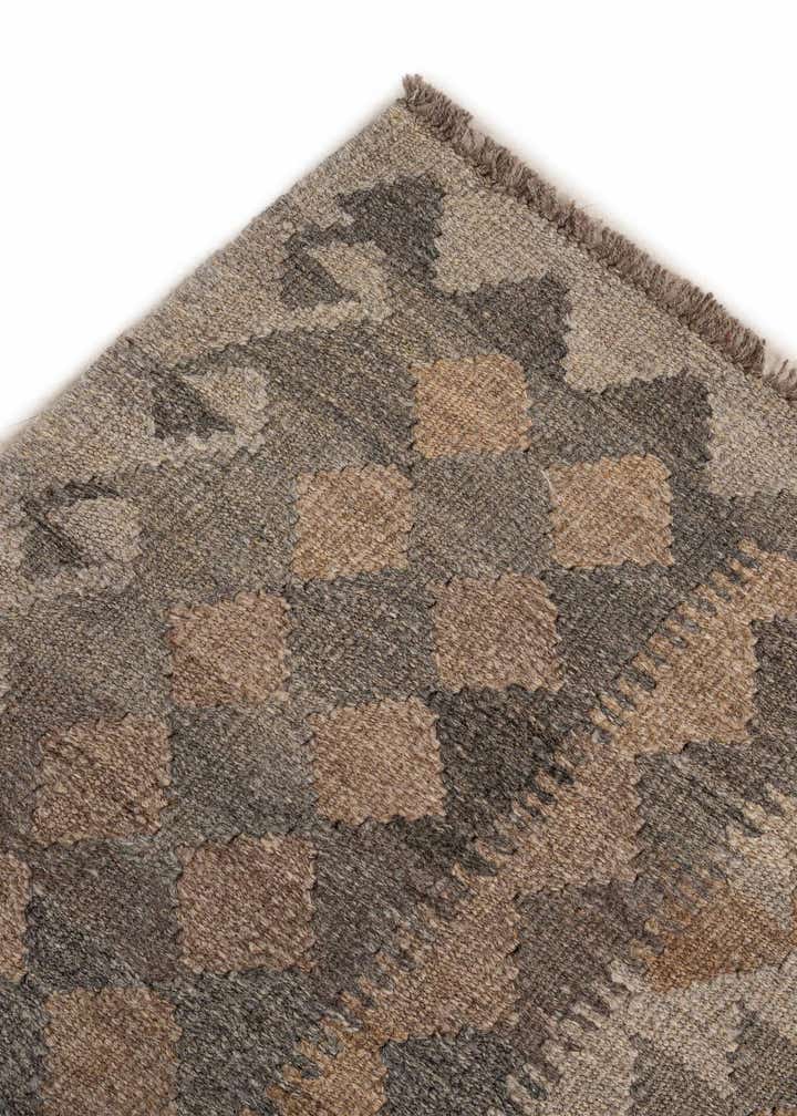 6' 10 x 9' 7 Hand Woven Kilim Maymana Wool Rug