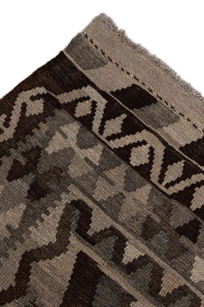 6' 9 x 9' 8 Hand Woven Kilim Maymana Wool Rug