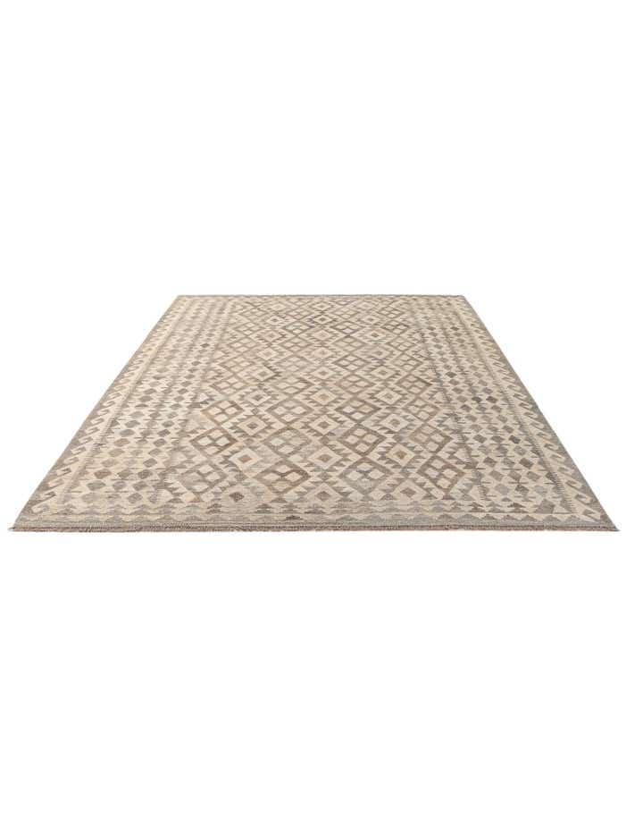 6' 11 x 9' 10 Hand Woven Kilim Maymana Wool Rug