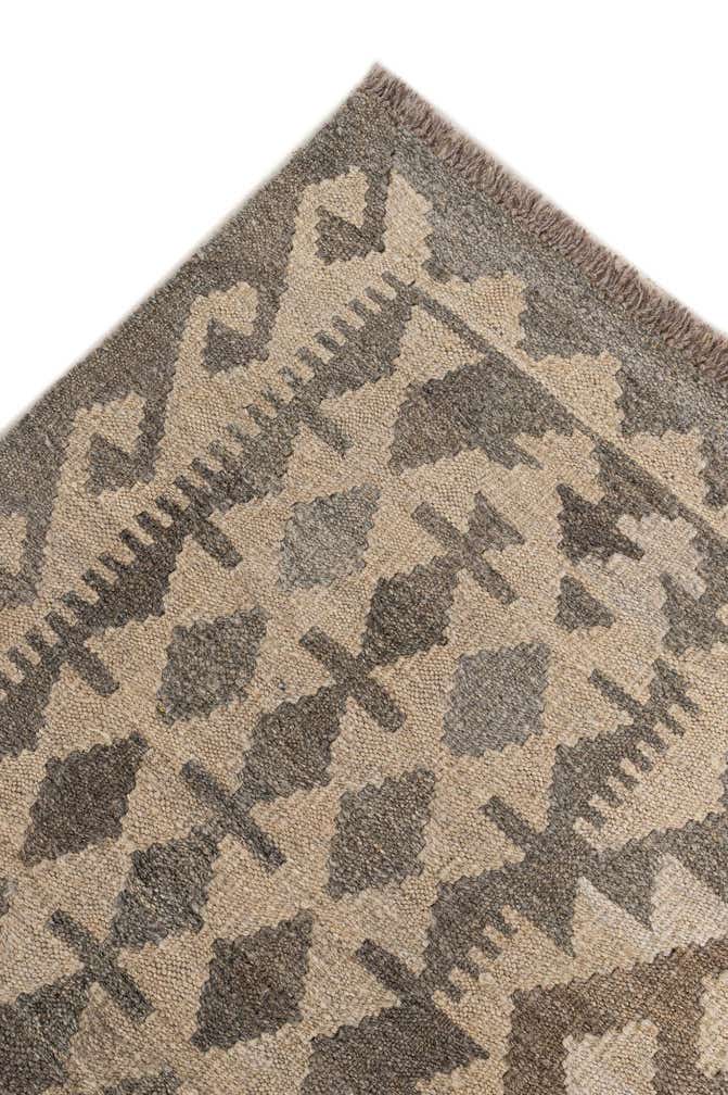 6' 11 x 9' 10 Hand Woven Kilim Maymana Wool Rug