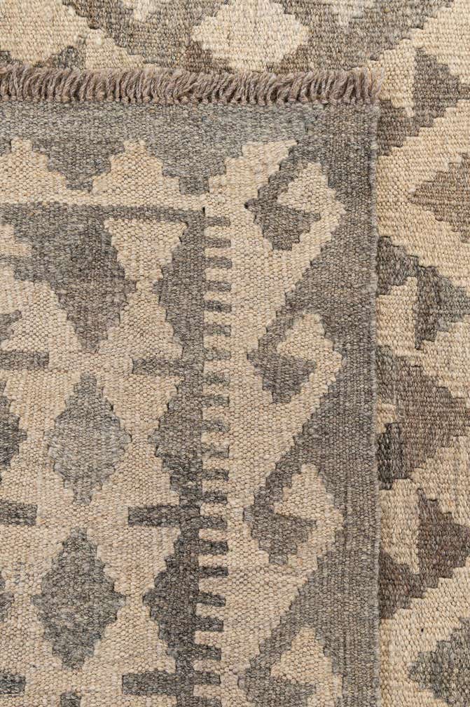 6' 11 x 9' 10 Hand Woven Kilim Maymana Wool Rug